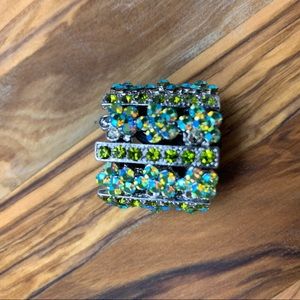 NEW Green Swarovski Crystal Pony Tail Holder